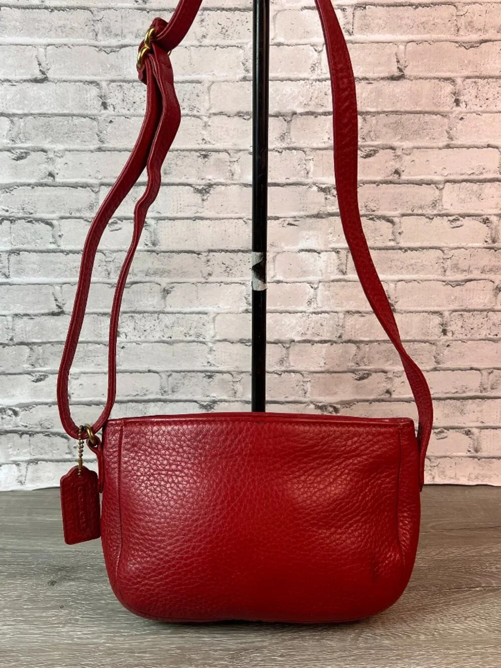 Vintage Coach Sonoma 4313 Mini Zip Bag, Red Vintage Costa Rica Leather